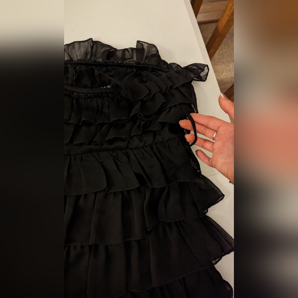 Black Ruffle Dress - Picture 7 of 9